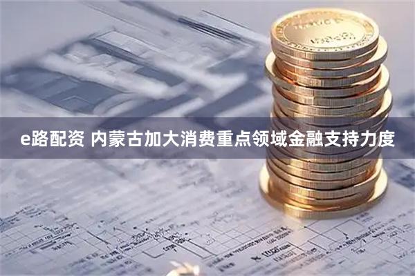e路配资 内蒙古加大消费重点领域金融支持力度
